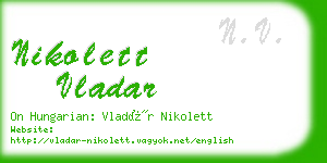 nikolett vladar business card